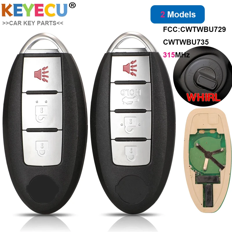 Пульт дистанционного управления KEYECU для автомобилей Nissan Tiida Teana Altima Maxima Armada Xtrail