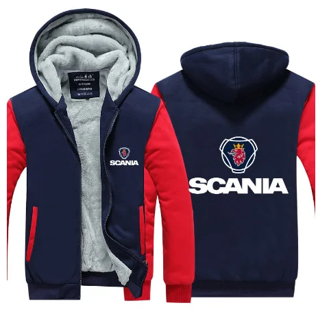 Зимняя плотная куртка с капюшоном толстовка на молнии с капюшоном Scania стильная повседневная утепленная куртка на молнии S-5XL-2 лет