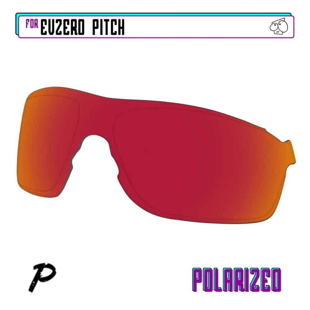

EZReplace Polarized Replacement Lenses for - Oakley EVZero Pitch Sunglasses - Red P