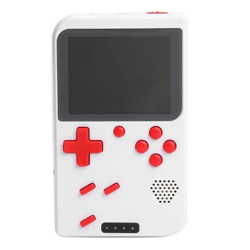 PB03 Mini Handheld Retro Video Game Console 8 Bit Pocket Game Player Built-in 400 Classic Games Gift for Child Nostalgic Player - Цвет: Белый