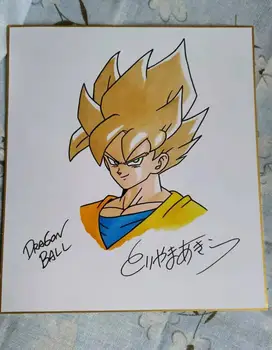 

hand drawn signed Toriyama Akira autographed Shikishi Card Board Dragon Ball rare 27*24 cm 102019E