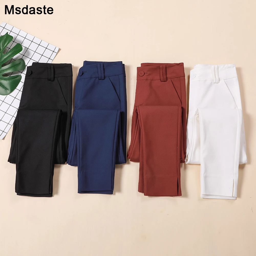 womens navy workwear trousers