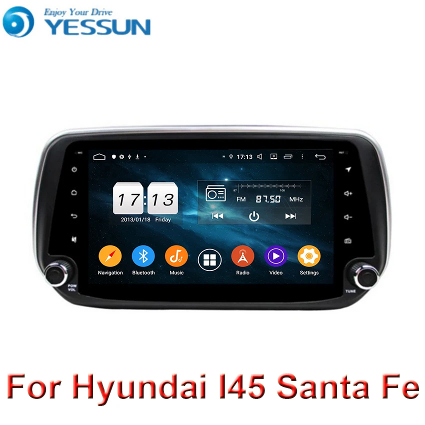 " Android 9,0 Восьмиядерный автомобильный Радио мультимедийный плеер для hyundai IX45 Santa Fe santafe автомобильный Радио gps навигация wifi