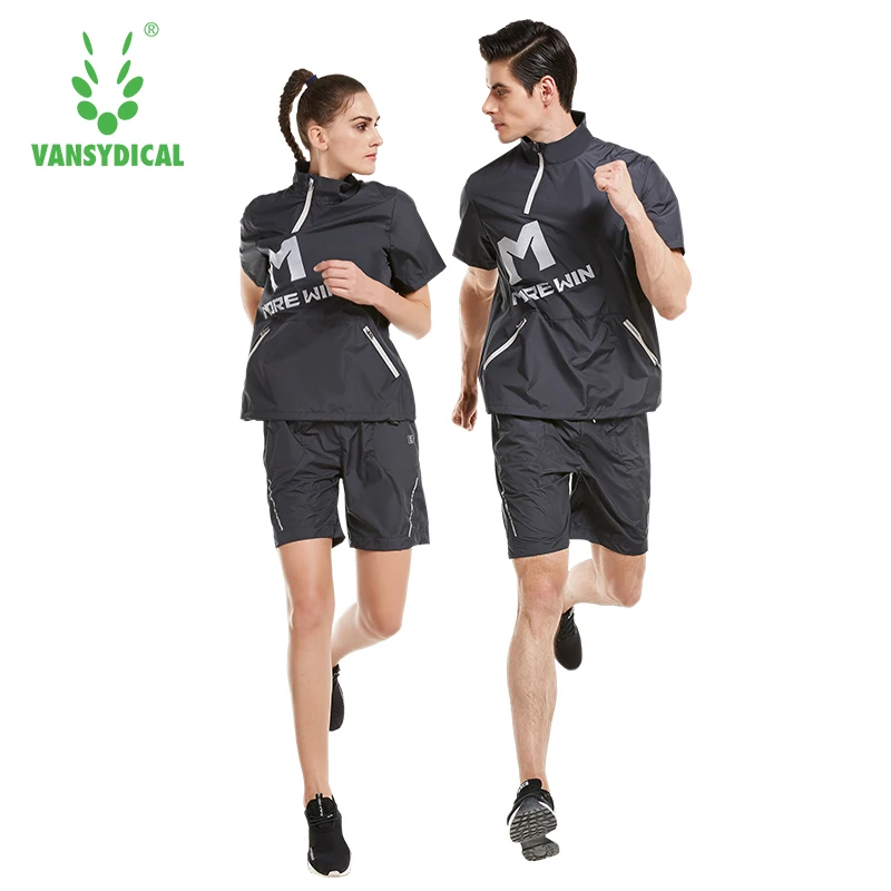 Vansydical спортивная одежда костюм для сауны мужской комплект бега в тренажерном