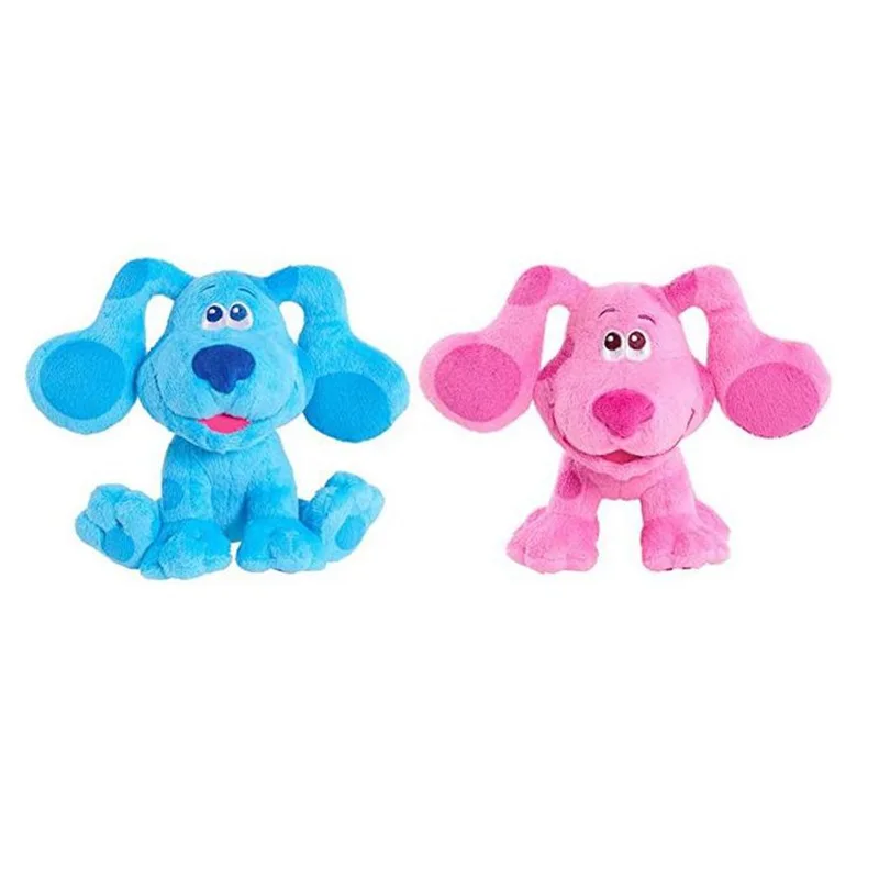 

20cm Blue's Clues & You! Beanbag Plush Doll Blue Pink Dog Soft Stuffed Toys Alarm Clock Christmas Kids Blue's Clues Plush Toys