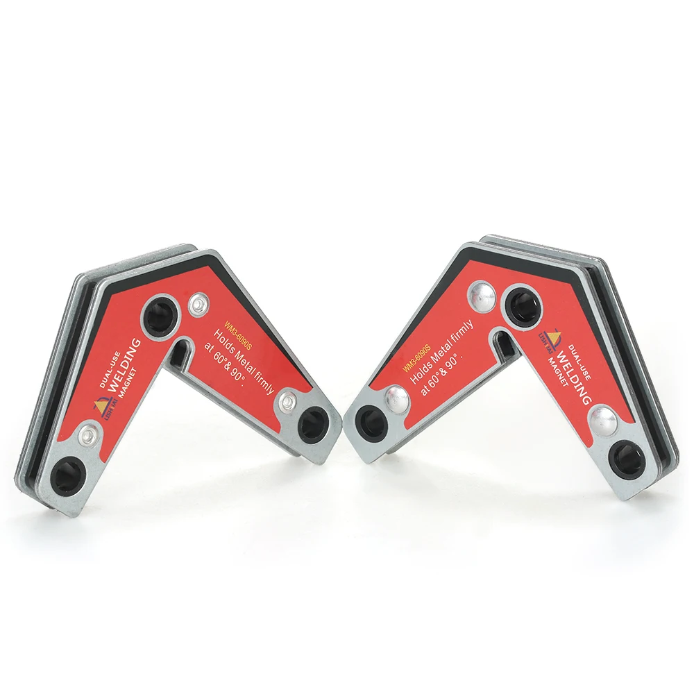 

2pcs Strong Welding Corner Dual-use Strong Neodymium Welding Corner Magnet Magnetic Holder 60/90 angle