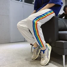 Мужские повседневные брюки осень и зима новые девять точек свободные Свободные ноги спортивные трендовые брюки Молодежная трендовая мужская одежда