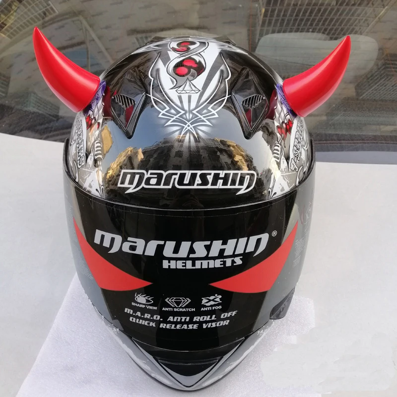 Knight punk wind motorcycle helmet horns corner decoration sucker racing devil horn 2pcs/set | Автомобили и мотоциклы