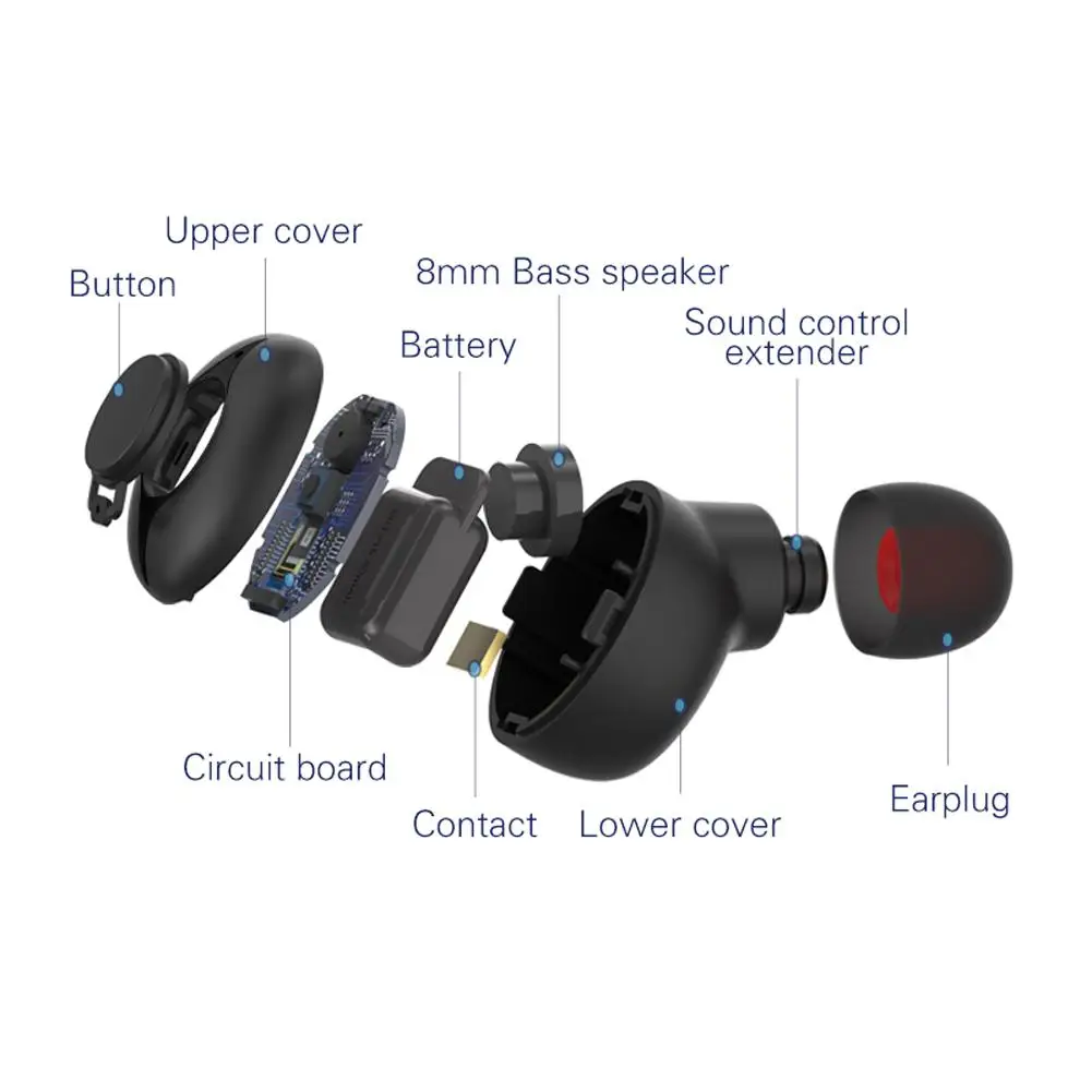 Bluetooth 5,0, наушники, TWS, беспроводные наушники, свободные руки, спортивные наушники, игровая гарнитура с зарядным устройством