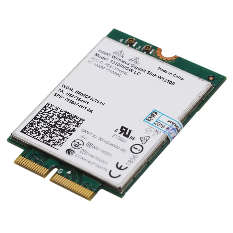 Для Intel беспроводной гигабитный раковина W13100 13100NGW WiGig(802.11Ad) беспроводной док-модуль NGFF M.2 4230 WiFi адаптер+ Bluetooth 4,0
