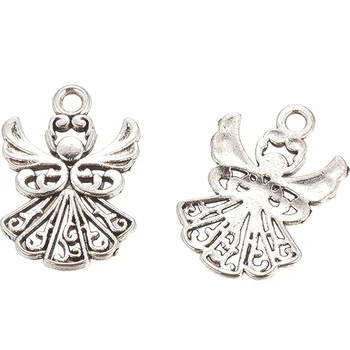 

Angel Pendant Decorative Vintage Metal Charms DIY Alloy Bracelet Craft Keychain Necklace Accessories Gift Jewelry Making
