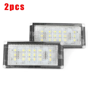 

Error-free License Plate Lights Energy saving High efficiency Lamp 18LED 2pcs Bulb Car White