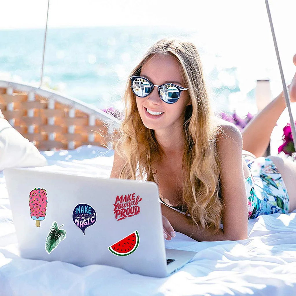 Милые классные наклейки для воды с бутылками большие милые водонепроницаемые