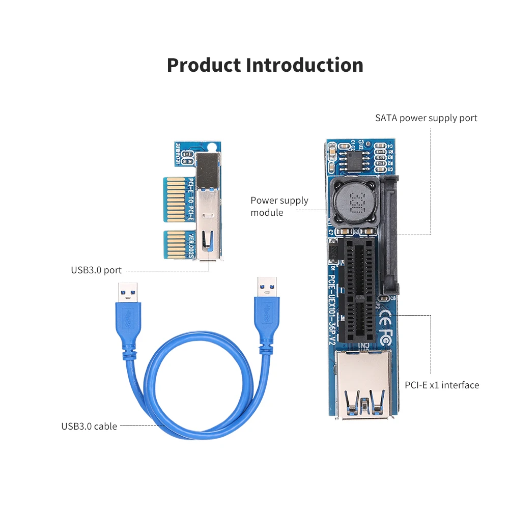 Мини PCI-E 1X удлинитель Питание адаптер мини PCI-E удлинитель