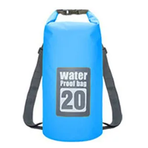 5L 10L 15L 20L PVC водонепроницаемая сумка для отдыха на природе, каноэ, каяк, рафтинг, Пляжная спортивная сумка для плавания, дорожный набор, рюкзак, сумки для хранения - Цвет: SBlue 20L