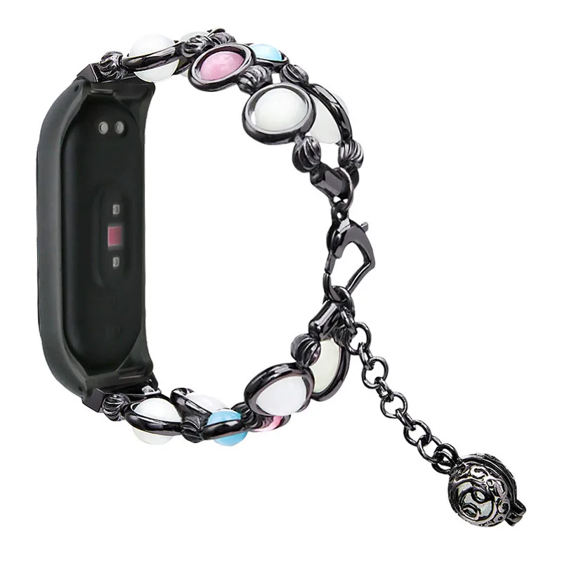 Изящный ремешок для часов Замена ночного света Smartwatch ремни браслет бисер ремешок, браслет чехол для Xiaomi Mi Band 4 FW3