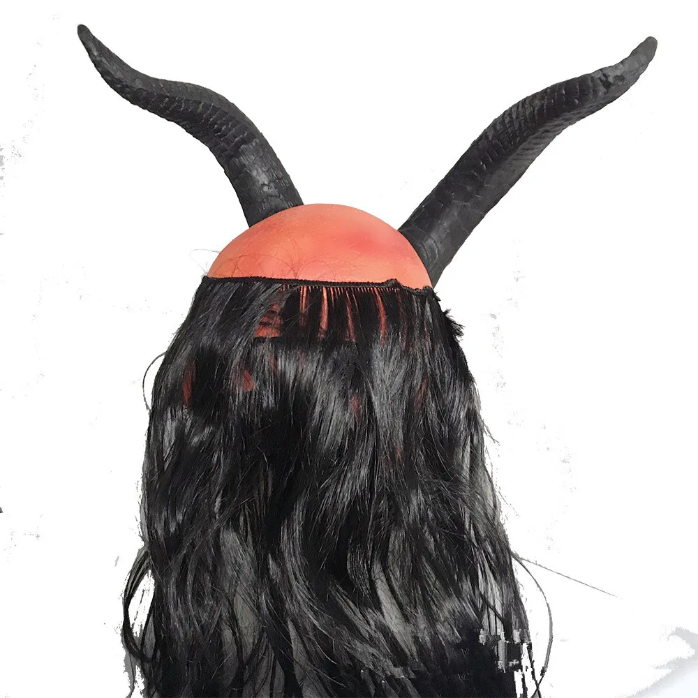Высокое качество аниме Hellboy Маскарадная маска Anung Un Rama латексные маски Детский Взрослый Рог ужасов шлем вечерние реквизит для Хэллоуина Новинка