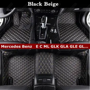 

Car Foot Mats for Mercedes Benz All Models CLK SLK CLA CLS G GLS GLC E C ML GLK GLA GLE GL S R A B Car Floor Mats Carpet Cover