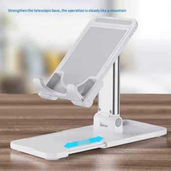 

Mobile Phone Support Desktop Live Tablet Support Folding Lifting Telescopic Bracket, for Xiaomi Huawei and iPhone