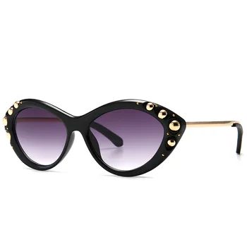 

Riveting Women's Multicolor Sunglasses Hipster Oversized Cat Eye Ladies Occidentally Sun glasses Multicolor Sunshade 80% Lenses