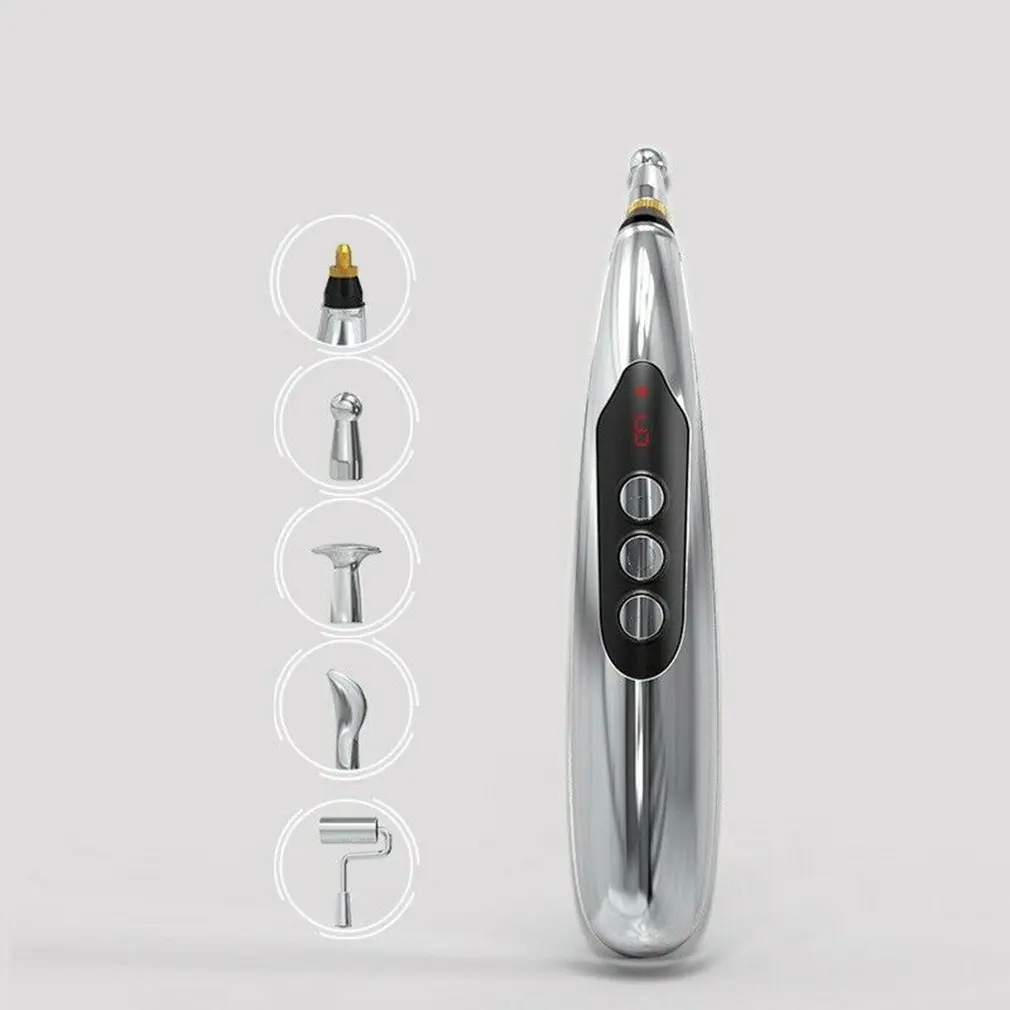 Меридиан ручка лазерный импульсный массаж Usb зарядка электронная Акупунктура Массаж лазерная ручка быстрое облегчение боли
