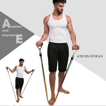 

11pcs/set Door Pull Rope Flexibility Fitness Band Pilates Yoga Gym Leg Stretcher for Effective Working-out Accessories