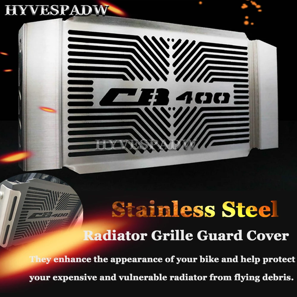 

For Honda CB400SF 1992-1998 CB400 VTEC 1999-2010 Motorcycle Accessories stainless steel Radiator grille guard protection cover