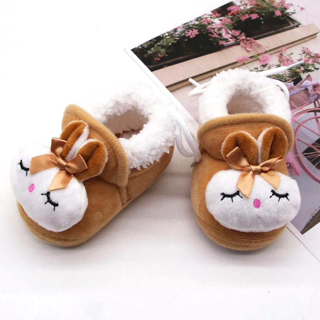 Детская зимняя обувь для малышей младенцев детей девочек мальчиков мультфильм кролик теплая зимняя обувь сапоги девочек мальчиков зимние сапоги рождественские подарки