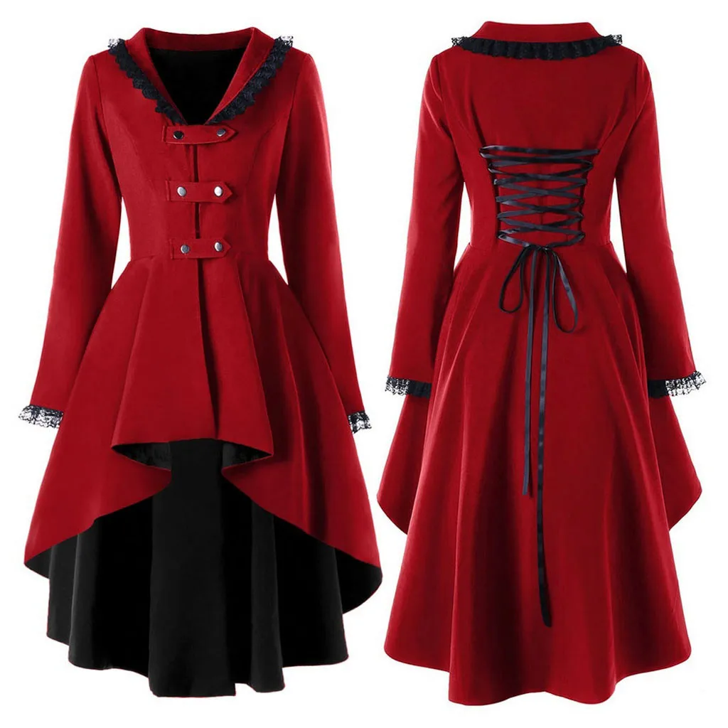 Женское зимнее теплое пальто, Женский несимметричный смокинг, верхняя одежда, кружевная куртка размера плюс, верхняя одежда, тонкая куртка с ремешками сзади