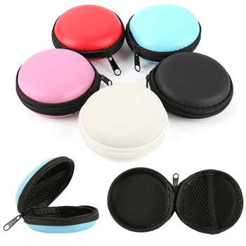 

1pc 5 Colors Case For Headphones Portable Headset Bag Storage Box Protection Memory Card Coin Storage Bag Earphone Accessory