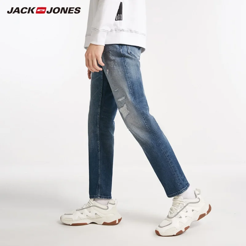 JackJones зимняя мужская мода тренд стрейч джинсы длинные брюки 218432524