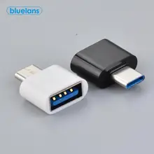 2 pces usb universal para tipo c adaptador para android móvel mini tipo-c jack divisor smartphone usb c conectores otg conversor
