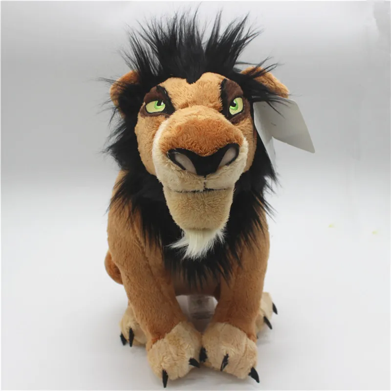 1piece 35cm The Lion King Simba Scar Plush Toy Soft Animal Lion Scar Doll For Kids Birthday Christmas Gift