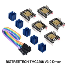 BIGTREETECH TMC2208 V3.0 шаговый двигатель драйвер StepStick TMC2208 UART режим 3d принтер части reprap TMC2130 костюм SKR V1.3 плата