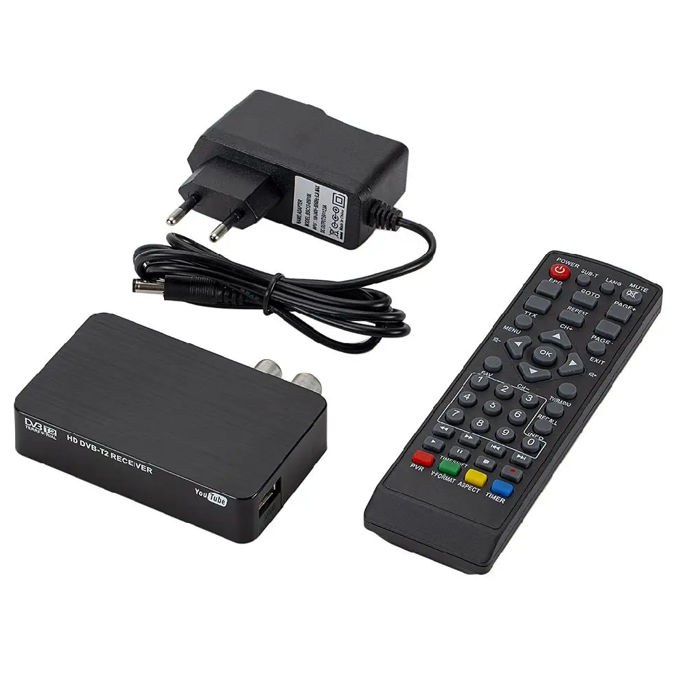 ТВ приставка мини K2 DVB T2 цифровой ТВ эфирный приемник DVB-T2 MPEG4 PVR HD 1080P ТВ приставка антенна европейский стандартный адаптер