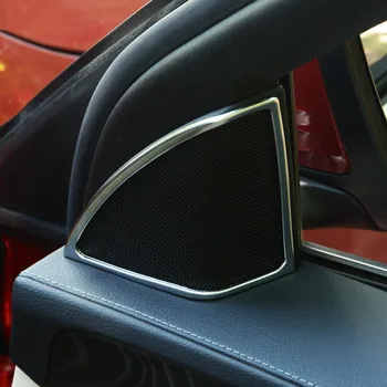 

Car Door Tweeter Loudspeakers Frame Decorative Cover Trim Chrome ABS 2015-2019 For Benz C Class W205 180 200 300
