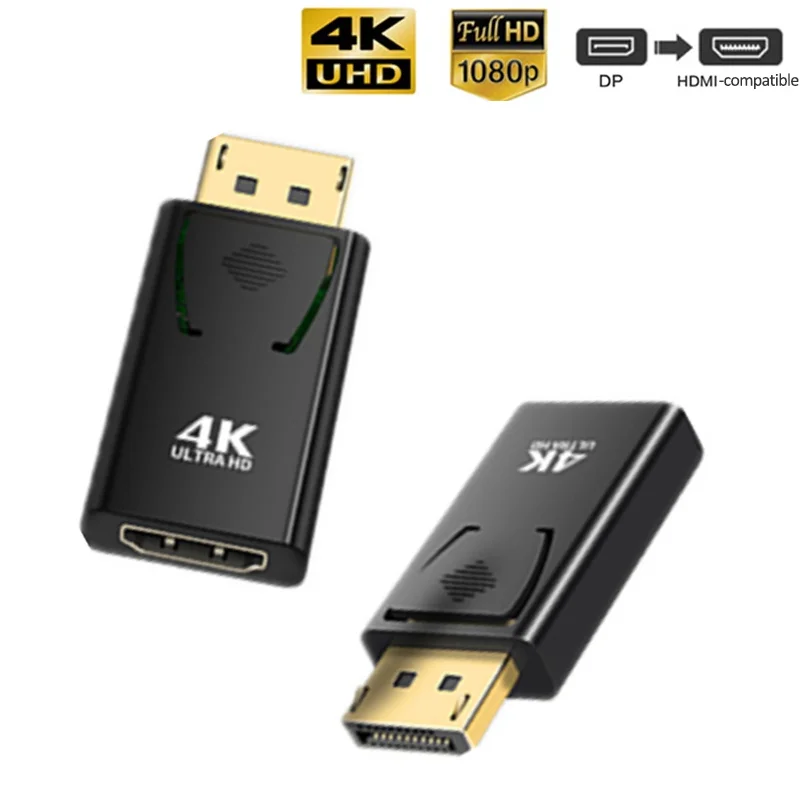 Переходник DP в HDMI-совместимый с макс. 4K 60 Гц для порта дисплея кабель штырь-гнездо