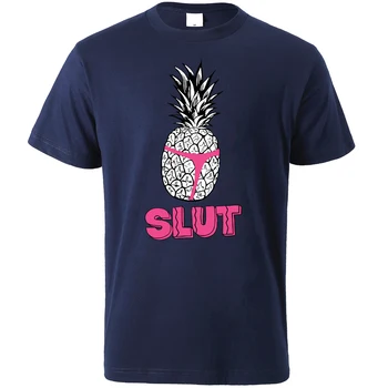

Pineapple Funny Print Sportswear Hip Hop Men T-Shirts Hip Hop Cotton Homme Tops 2019 Summer T Shirt Casual High Quality T-Shirt