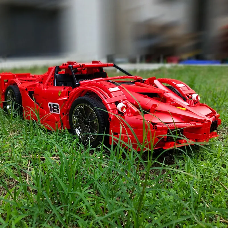 Yeshin 13085 гонщики Ferrared Enzo Super Car совместимые 8653 Technic 1:8 масштаб спортивный автомобиль строительные блоки кирпичи игрушки