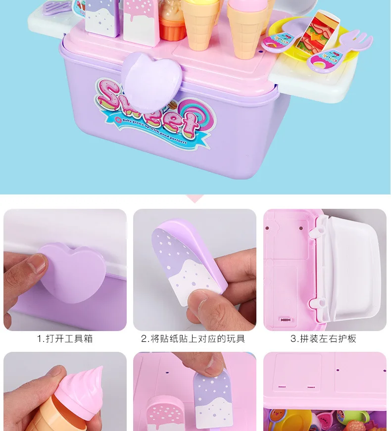 Детская модель кухня игровой дом игрушки девушки комод игровой дом чемоданы игрушки набор