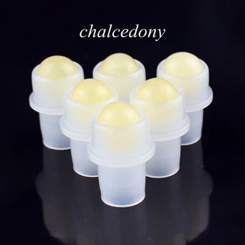 

10ml Transparent With Roller Ball Natural Liquids Storage Jade Ball Bottle Gravel Bottle Cosmetic Container Essential Oil Bottle