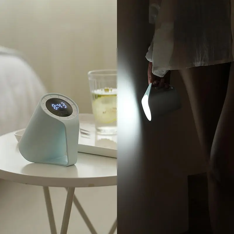 

BRELONG digital clock new strange creative message alarm clock USB charging bedroom bedside LED night light