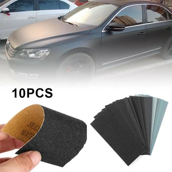 

Car Sandpapers Paint Polish Tool 800-5000 Grit 10PCS Wet Abrasive Sand