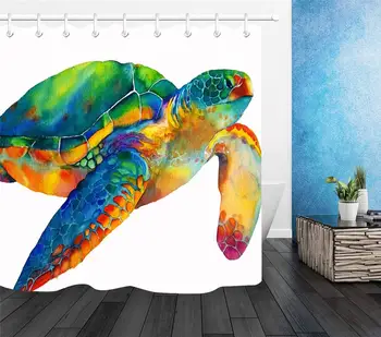

Bathroom Accessories. Shower Curtain: Waterproof and Easy to Clean. Rich Patterns. Give 12 Hooks.Colored Turtles.