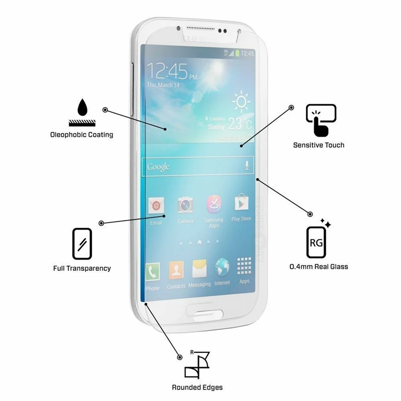 1 шт Превосходное качество закаленное стекло для samsung Galaxy S4 9500 i9500 GT-i9500 S4 защитная пленка для экрана