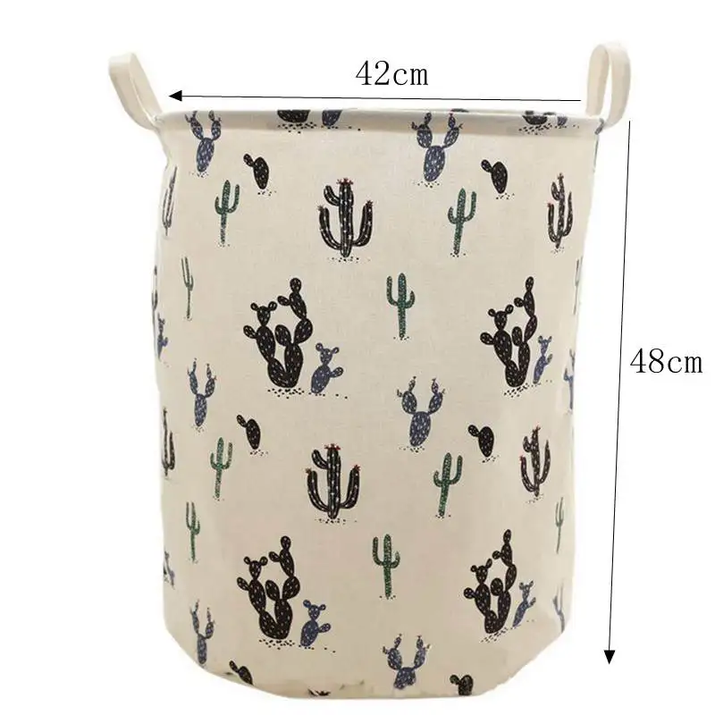 cactus3 Urijk корзина для мытья грязной одежды корзины для хранения мелочей органайзеры Прямая поставка корзина для белья корзина для хранения игрушек - Цвет: cactus3