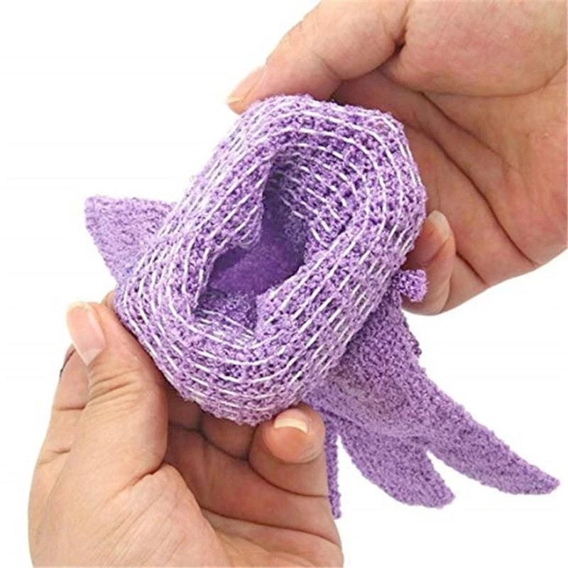 Five Fingers Bath Gloves Household Shower Towel Scrub Body Wash Children Home Supply Elastic Wipe Back Bathing Cleaning Gloves - Image 5