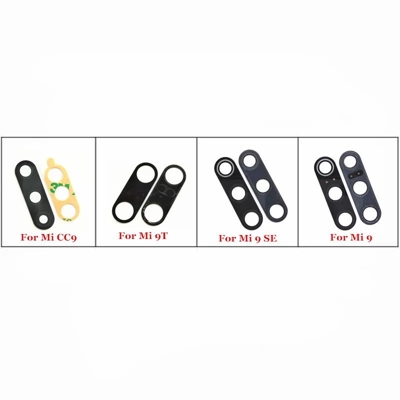 

100X New Original Rear Back Camera Glass Lens with Sticker for Xiaomi 9T 9 SE CC9 Mi CC9 9T 9 SE
