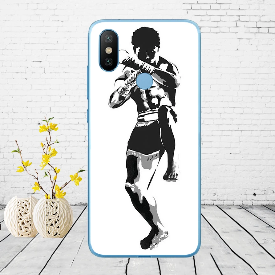 8 50DD Muay тайская борьба бокс Мягкий силиконовый чехол для Xiao mi Red mi 6 6a mi 8 a2 lite note 5 6 pro 7 Case - Цвет: 8