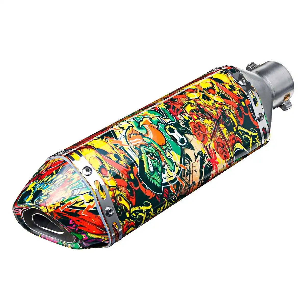 Для Akrapovic TRK502/Suzuki GSR600/CRF230/EGZOZ/MT10/XADV/R1200RT 38-51 мм Глушитель для мотоцикла - Цвет: I
